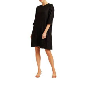 Alessandra Claire Dress Linen NEW Black Color Size Small Ladies